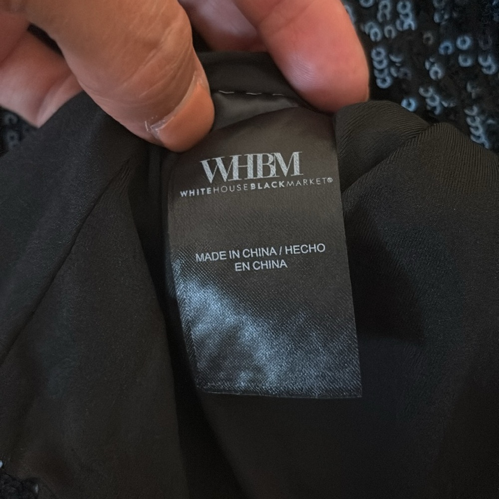 WHBM Sequin One Shoulder Top Size Small - Picture 5 of 5